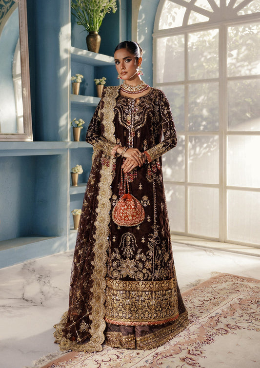 Aik Atelier | Udaipur Velvet 25 | LOOK 06 - Formal Wear - available at Maria Faisal in UK and USA