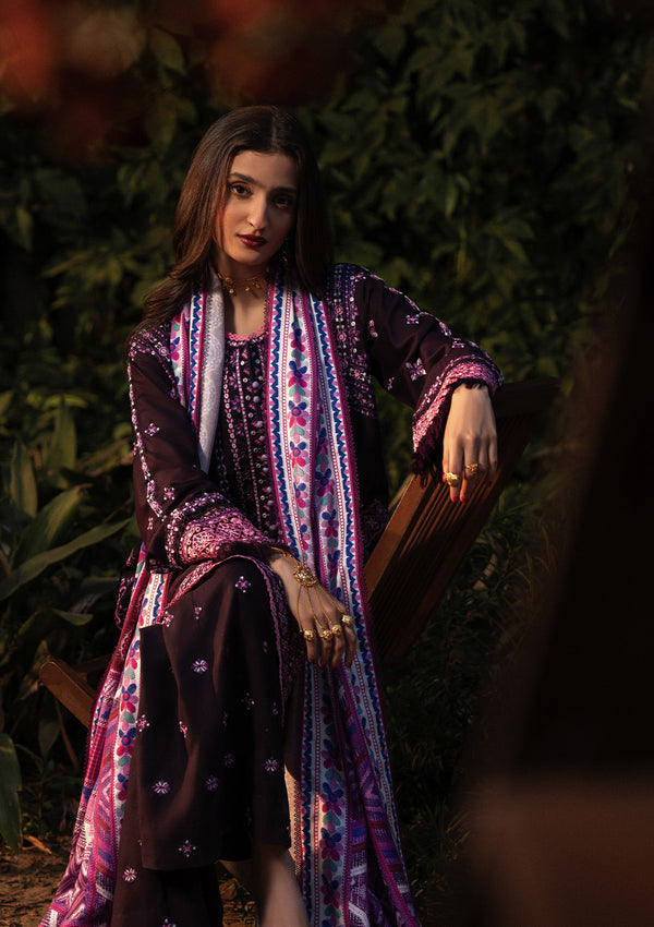 Aik Atelier | Roz Karandi 25 | LOOK 04 - Casual Dress - available at Maria Faisal in UK and USA.