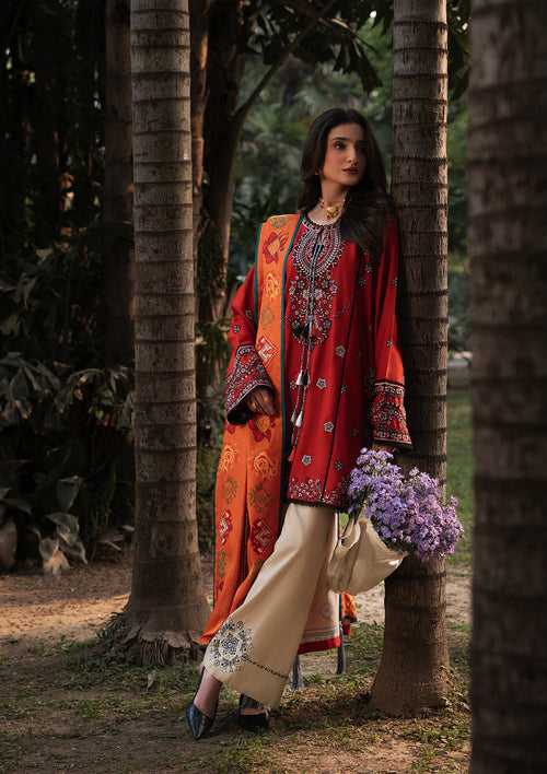Aik Atelier | Roz Karandi 25 | LOOK 06 - Casual Dress - available at Maria Faisal in UK and USA.