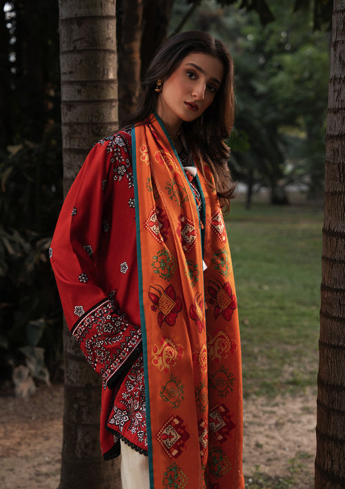 Aik Atelier | Roz Karandi 25 | LOOK 06 - Casual Dress - available at Maria Faisal in UK and USA.
