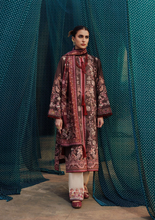 Aik Atelier | Roz Khaddar | AIK ROZ '25 D2 - LOOK 05 - Luxury Dress - available at Maria Faisal in UK and USA.