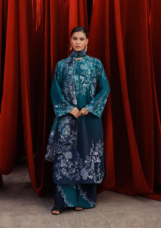 Aik Atelier | Roz Khaddar | AIK ROZ '25 D2 - LOOK 07 - Luxury Dress - available at Maria Faisal in UK and USA.
