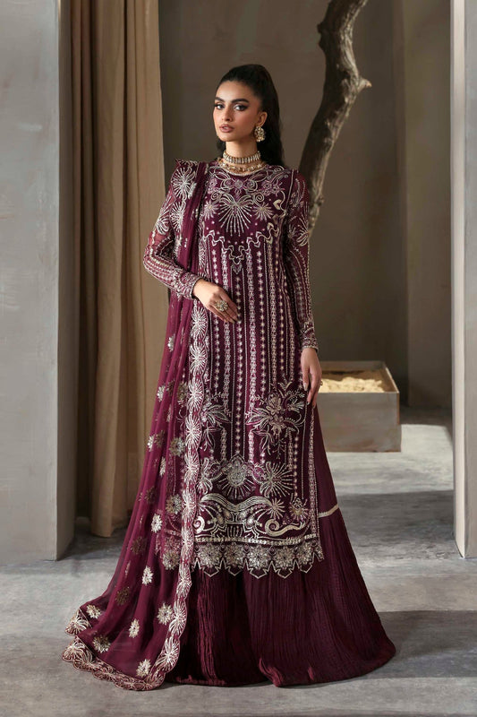 Akbar Aslam | Meeras Luxury Chiffon 25 | Mahin - Formal Dress - available at Maria Faisal in UK and USA.