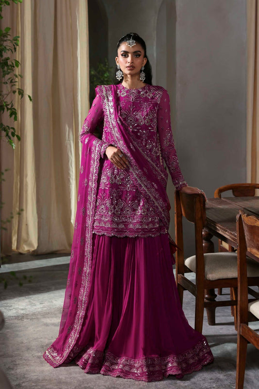 Akbar Aslam | Meeras Luxury Chiffon 25 | Mehzar - Formal Dress - available at Maria Faisal in UK and USA.
