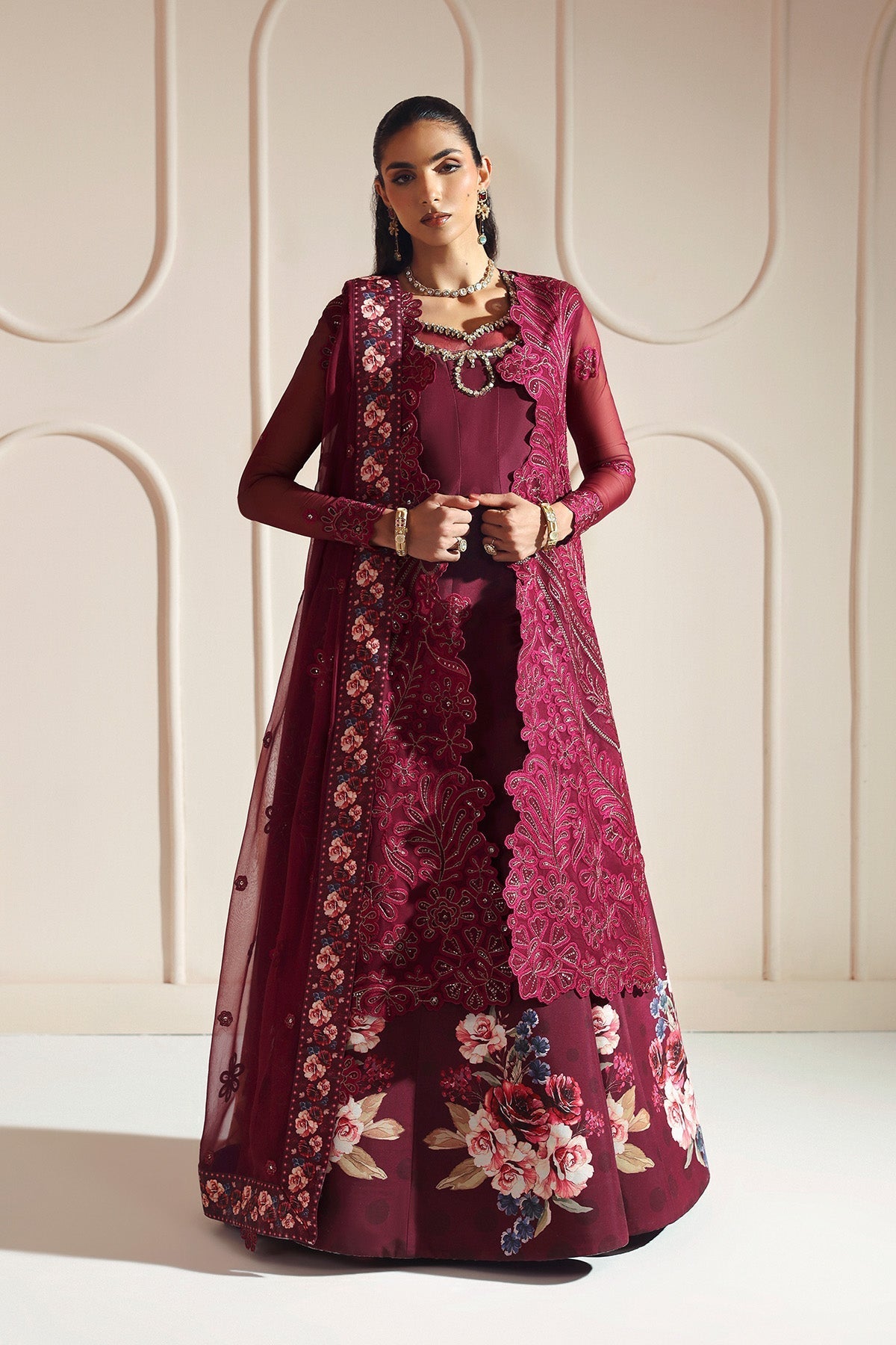Alizeh | Aymal Luxury Bamber Chiffon | JUGNU - Formal Wear - available at Maria Faisal in UK and USA