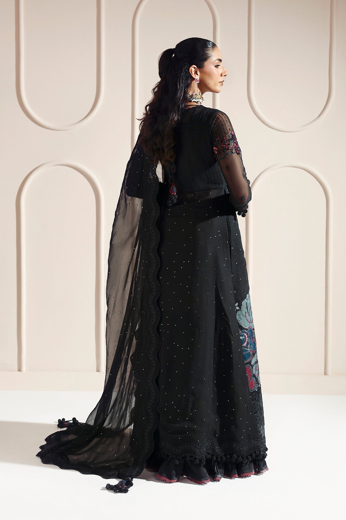 Alizeh | Aymal Luxury Bamber Chiffon | MEERAB - Formal Wear - available at Maria Faisal in UK and USA