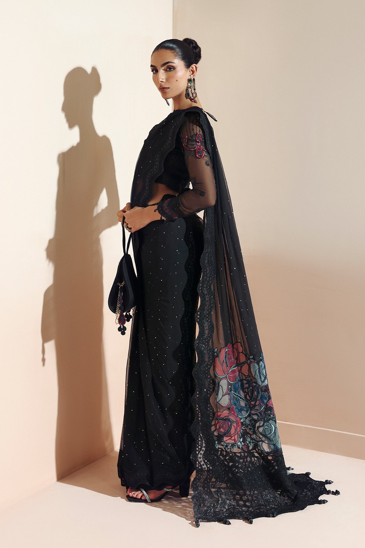 Alizeh | Aymal Luxury Bamber Chiffon | MEERAB - Formal Wear - available at Maria Faisal in UK and USA