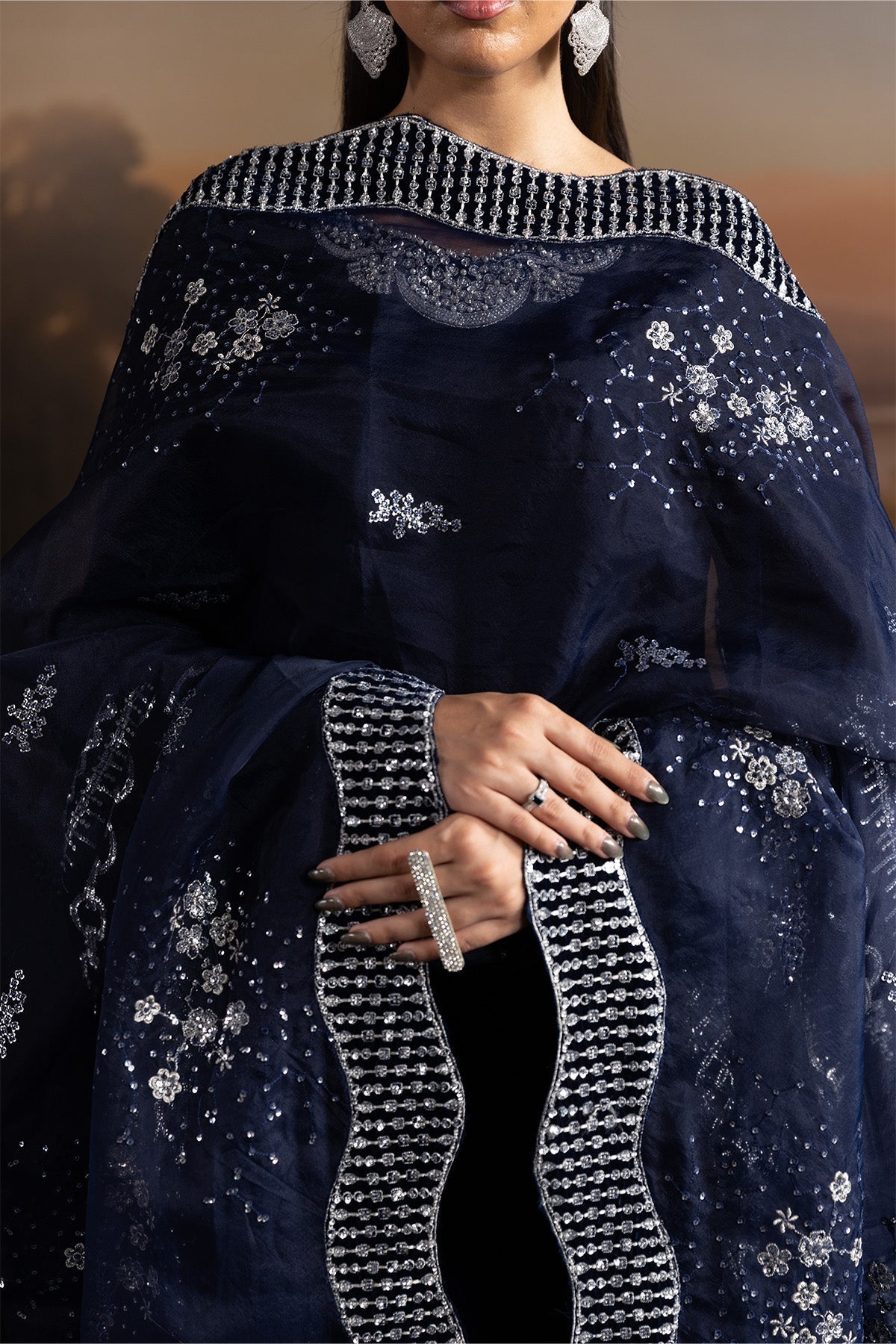 Alizeh | Lamour 25 | AF-VLT-2208-Velvetine - Formal Wear - available at Maria Faisal in UK and USA