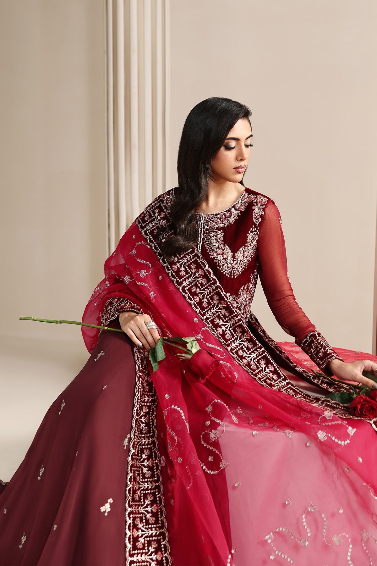 Alizeh | Lamour 25 | AF-VLT-2209-Cherie - Formal Wear - available at Maria Faisal in UK and USA