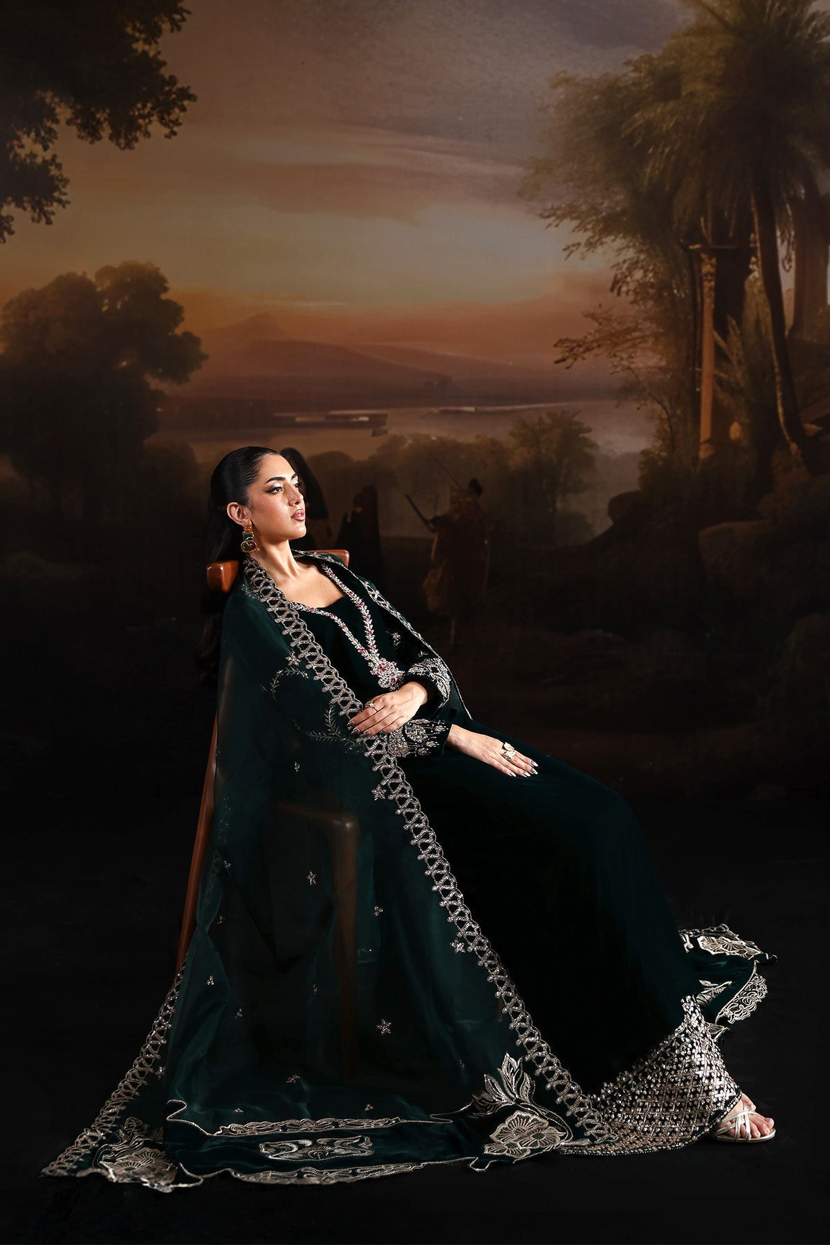 Alizeh | Lamour 25 | AF-VLT-2210-Vinni - Formal Wear - available at Maria Faisal in UK and USA