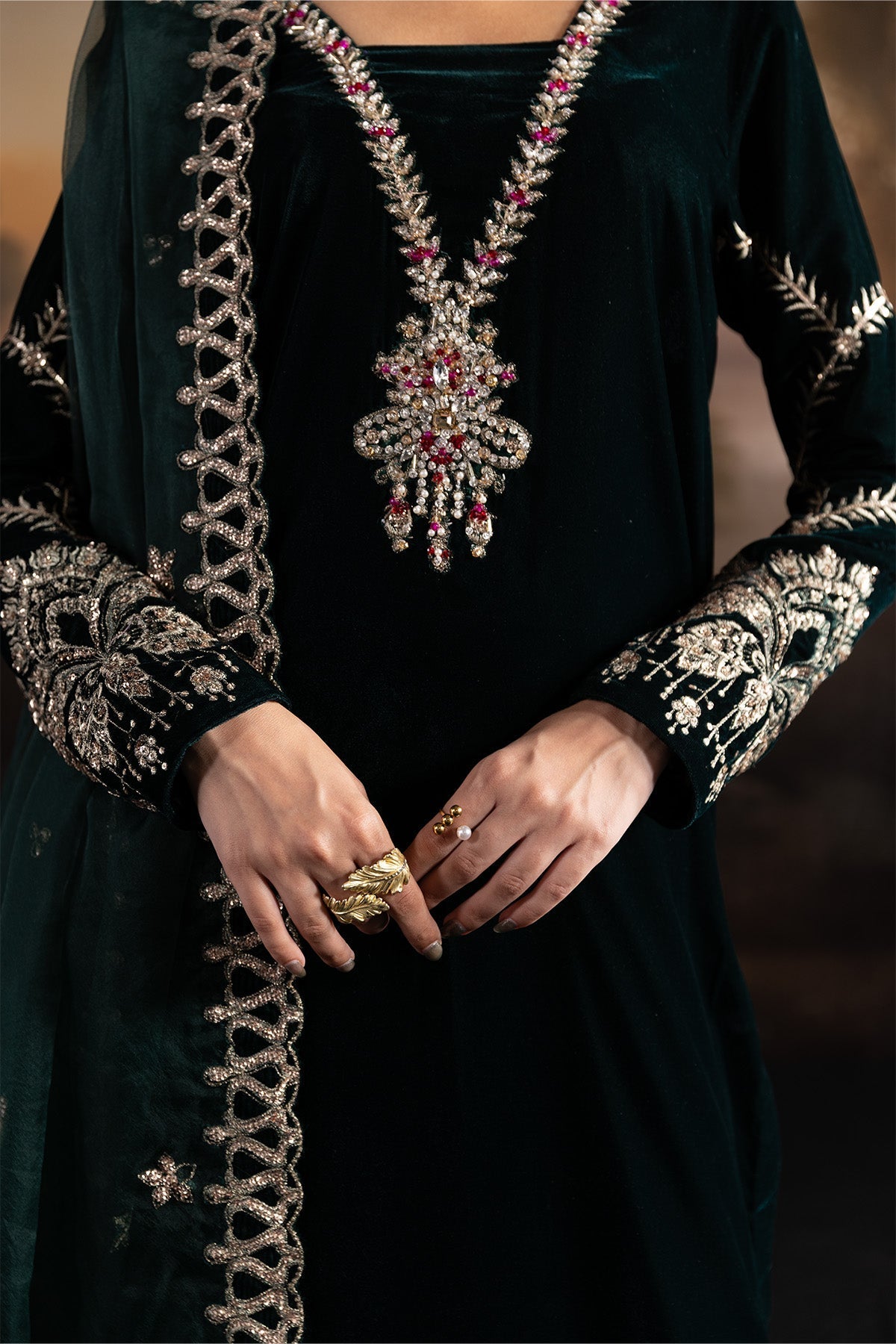 Alizeh | Lamour 25 | AF-VLT-2210-Vinni - Formal Wear - available at Maria Faisal in UK and USA