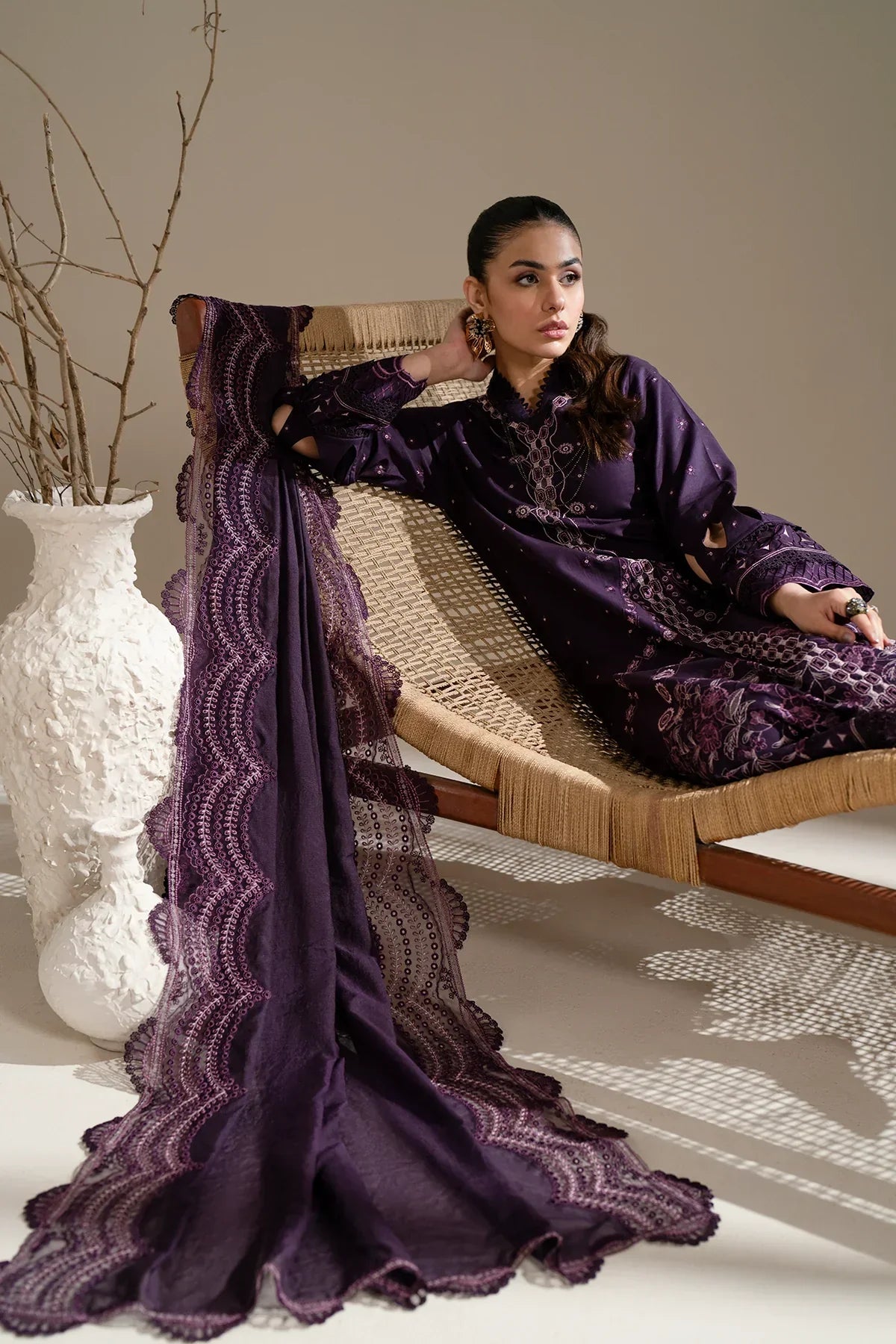 Azzal | Aghaaz Luxury Lawn | Aroma - Pakistani Dress 