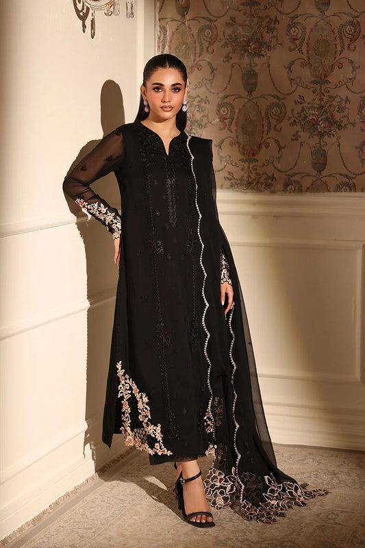 Azure | Ensembles | Dusken Lace - Casual Dress - available at Maria Faisal in UK and USA.