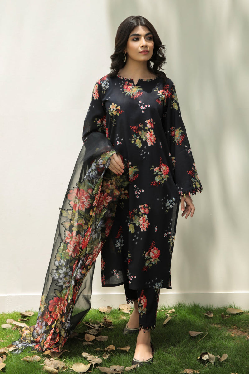 Baroque | Lawn Collection 24 | UF-208 - Designer Dress - Maria Faisal