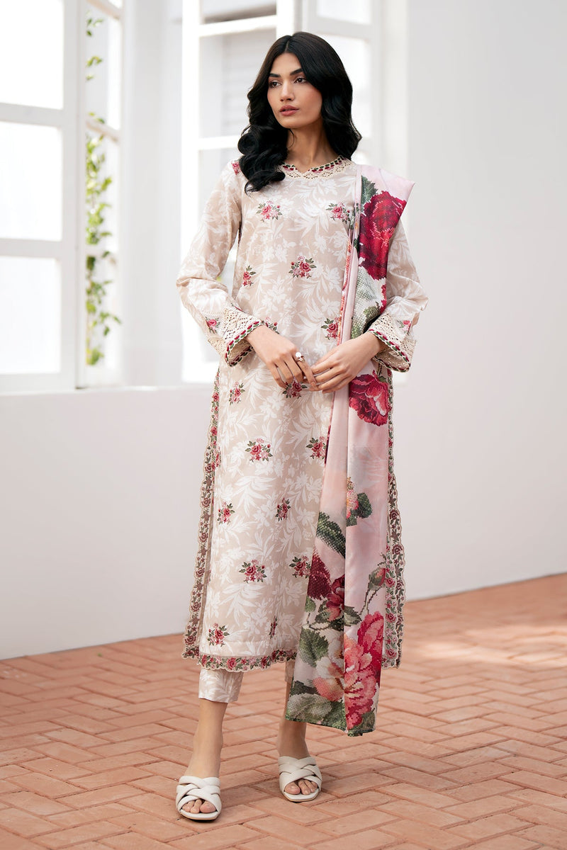 Baroque | Lawn Collection 24 | UF-535 - Waniyas