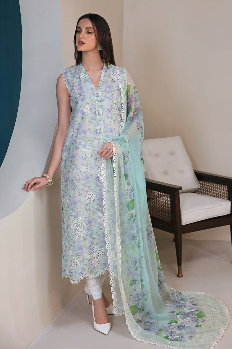Baroque | Lawn Collection 24 | UF-357 - Waniyas