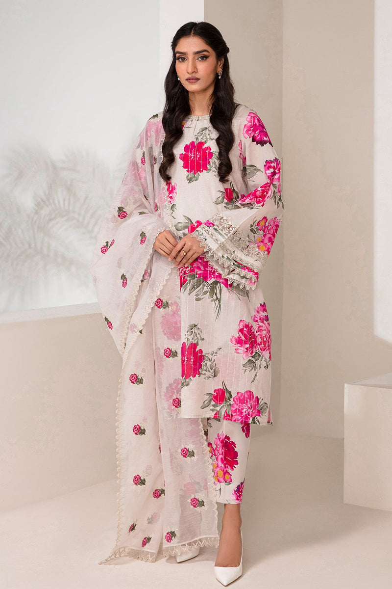 Baroque | Lawn Collection 24 | UF-347 - Waniyas