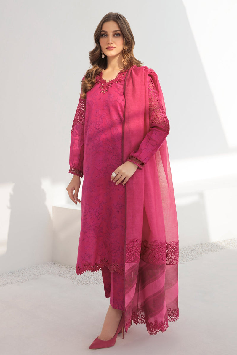 Baroque | Lawn Collection 24 | UF-308 - Waniyas