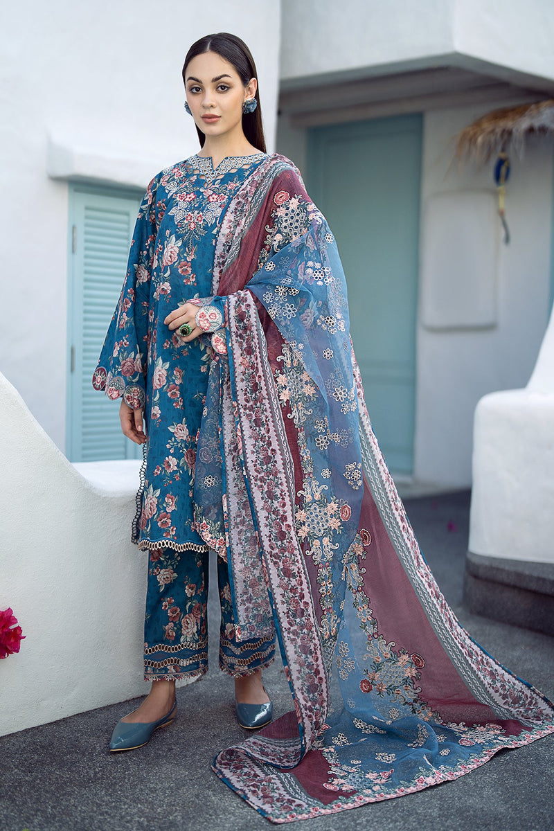 Baroque | Lawn Collection 24 | UF-554 - Waniyas