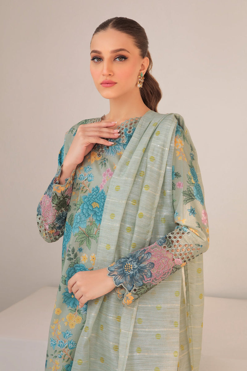 Baroque | Lawn Collection 24 | UF-310 - Waniyas