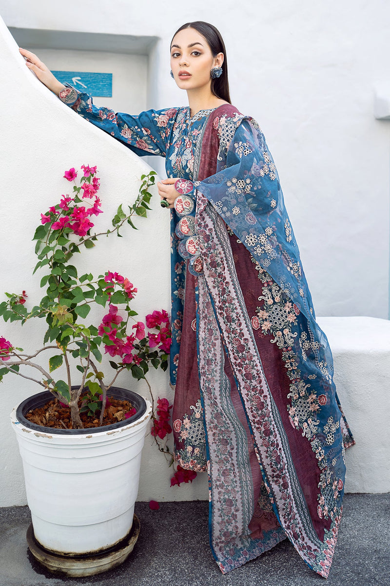Baroque | Lawn Collection 24 | UF-554 - Waniyas
