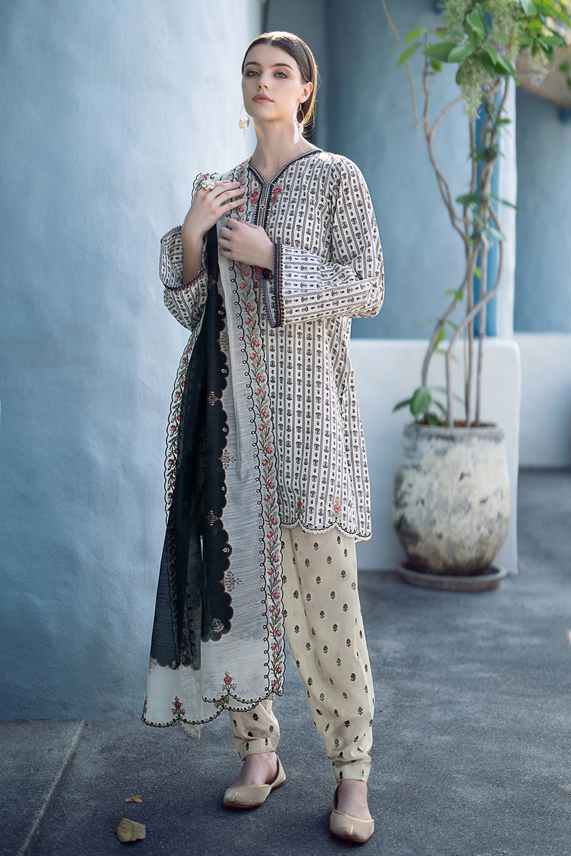Baroque | Lawn Collection 24 | UF-555 - Waniyas
