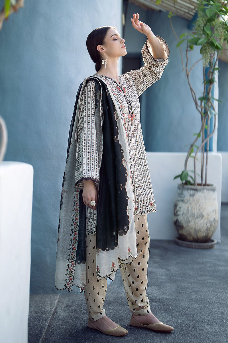 Baroque | Lawn Collection 24 | UF-555 - Waniyas