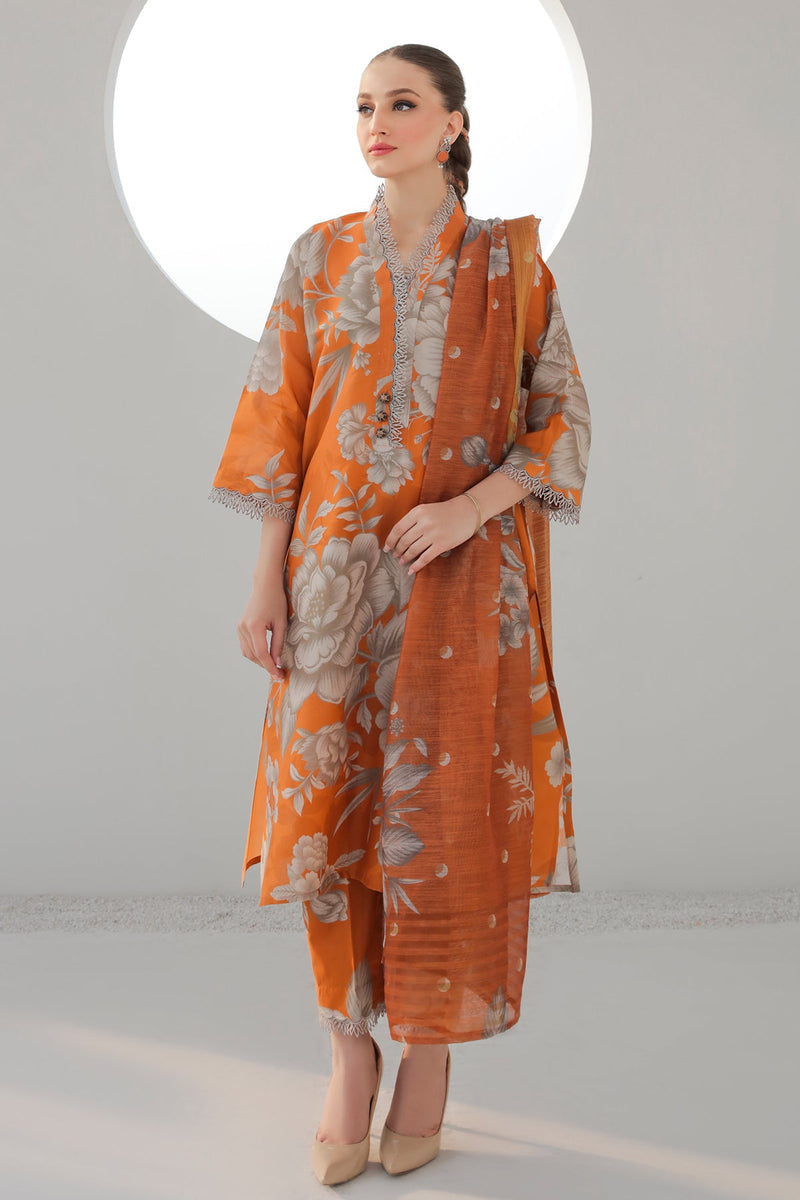 Baroque | Lawn Collection 24 | UF-312 - Waniyas