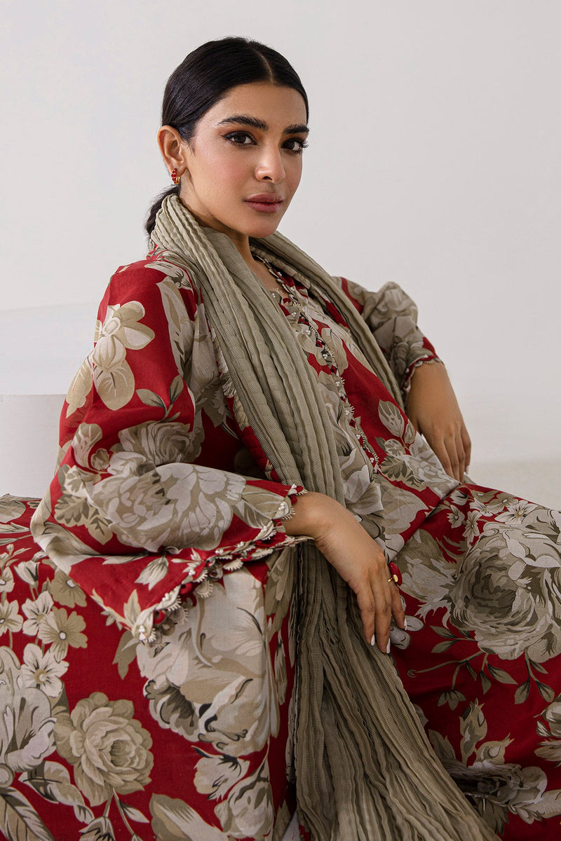 Baroque | Lawn Collection 24 | UF-378 - Designer Dress - Maria Faisal