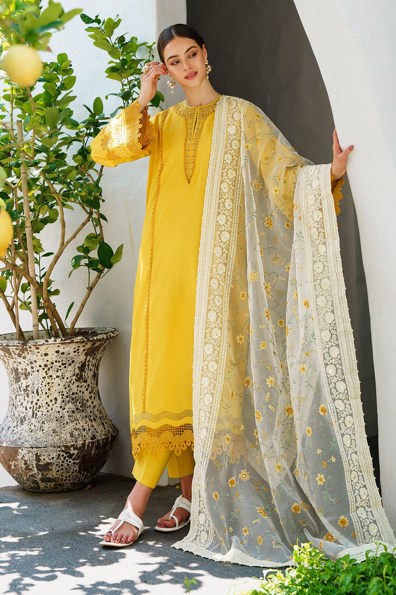 Baroque | Lawn Collection 24 | UF-562 - Waniyas