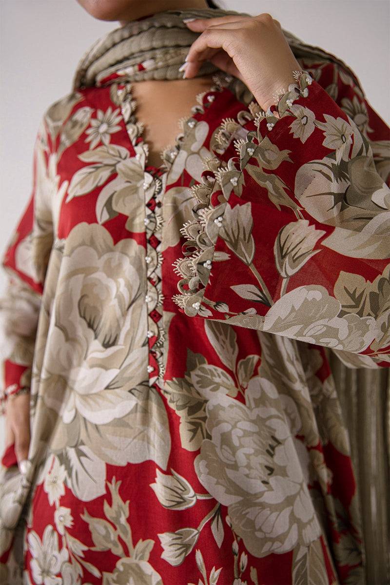 Baroque | Lawn Collection 24 | UF-378 - Designer Dress - Maria Faisal
