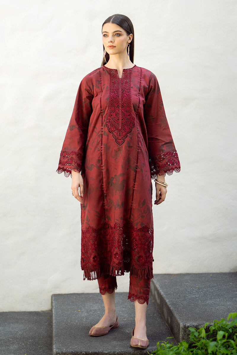 Baroque | Lawn Collection 24 | UF-545 - Waniyas