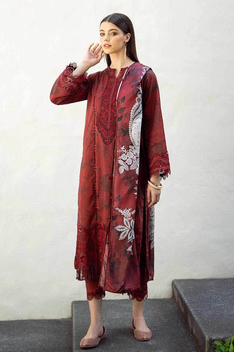 Baroque | Lawn Collection 24 | UF-545 - Waniyas