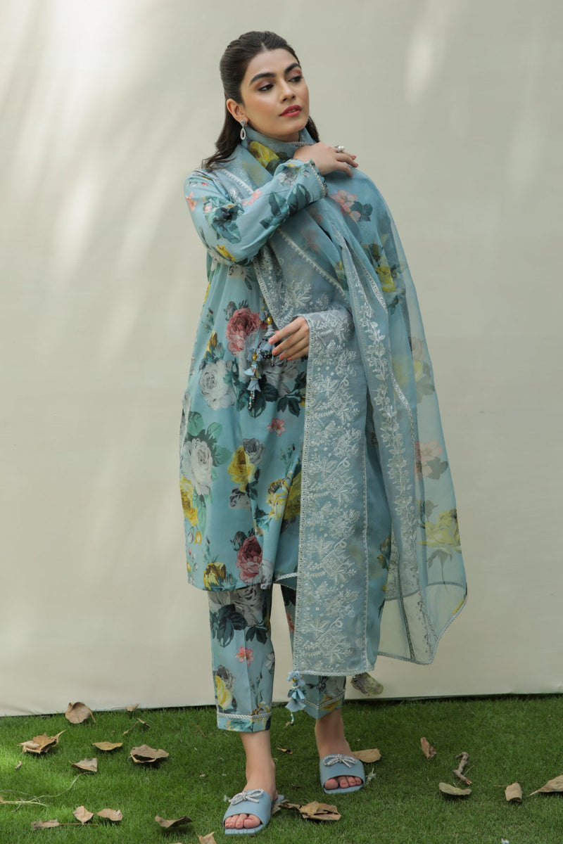 Baroque | Lawn Collection 24 | UF-211 - Designer Dress - Maria Faisal