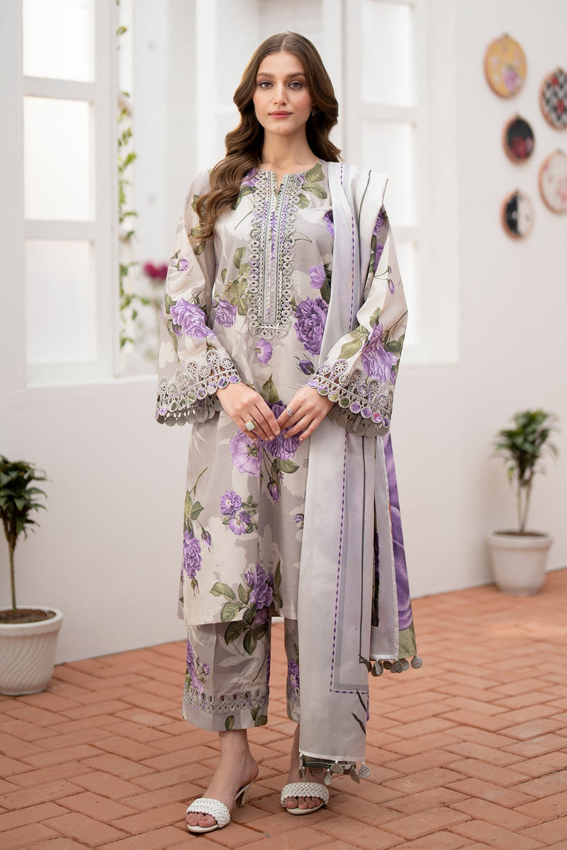 Baroque | Lawn Collection 24 | UF-531 - Waniyas