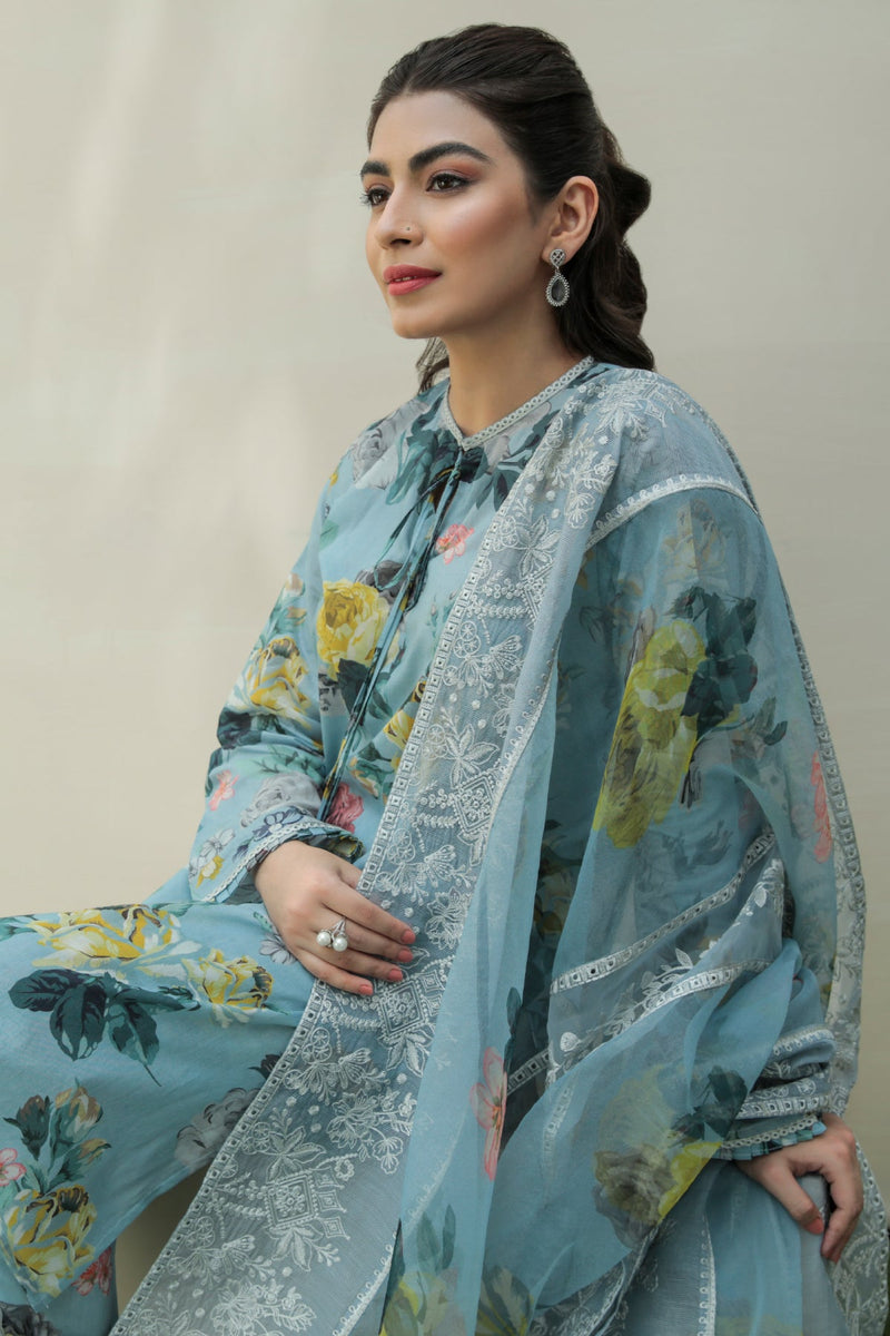 Baroque | Lawn Collection 24 | UF-211 - Designer Dress - Maria Faisal
