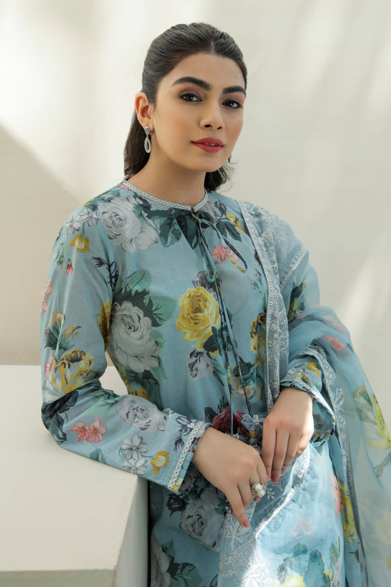 Baroque | Lawn Collection 24 | UF-211 - Designer Dress - Maria Faisal