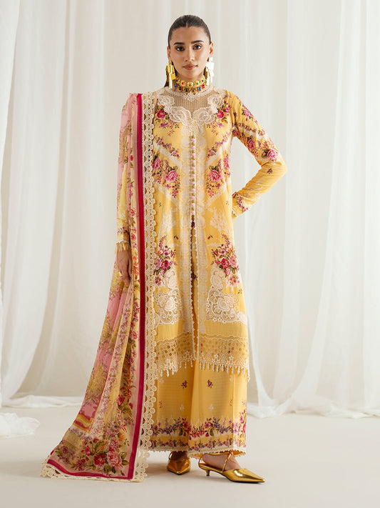 Bin Ilyas | Eres Bonita Viscose 25 | 1101 - B - is Maize Yellow dress from Bin Ilyas - Ladies Clothes - Maria Faisal