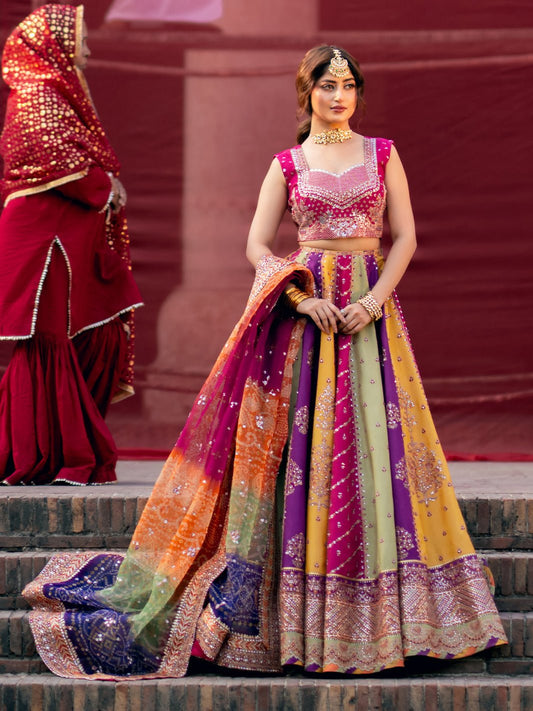 Bin Ilyas | Sona Gachi Luxury Formals | D - 607 - is Multi dress from Bin Ilyas - Ladies Clothes - Maria Faisal