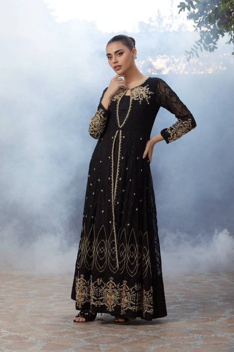 Panache | Pret | Black Royalty by Maria Faisal - Registered Vendor of : Panache By Mona - type : Ladies Clothes - 100% original wedding dresses