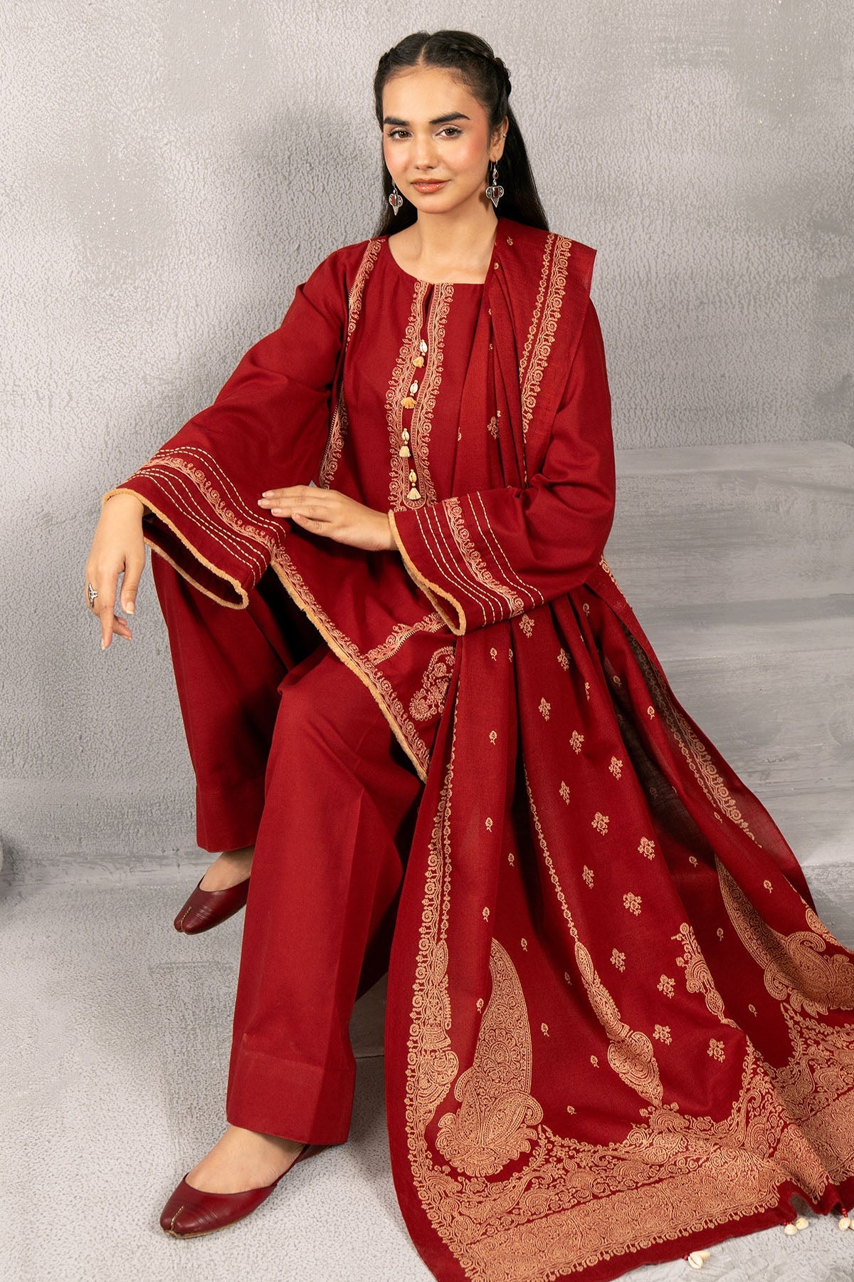 Kayseria | Winter Khaddar 24 | C6068-1 - Ladies Clothes - Maria Faisal
