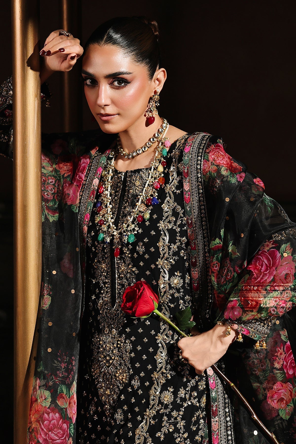 Charizma | Dastan e Jashan | DJW5 - 05 C - is Black dress from Charizma - Ladies Clothes - Maria Faisal