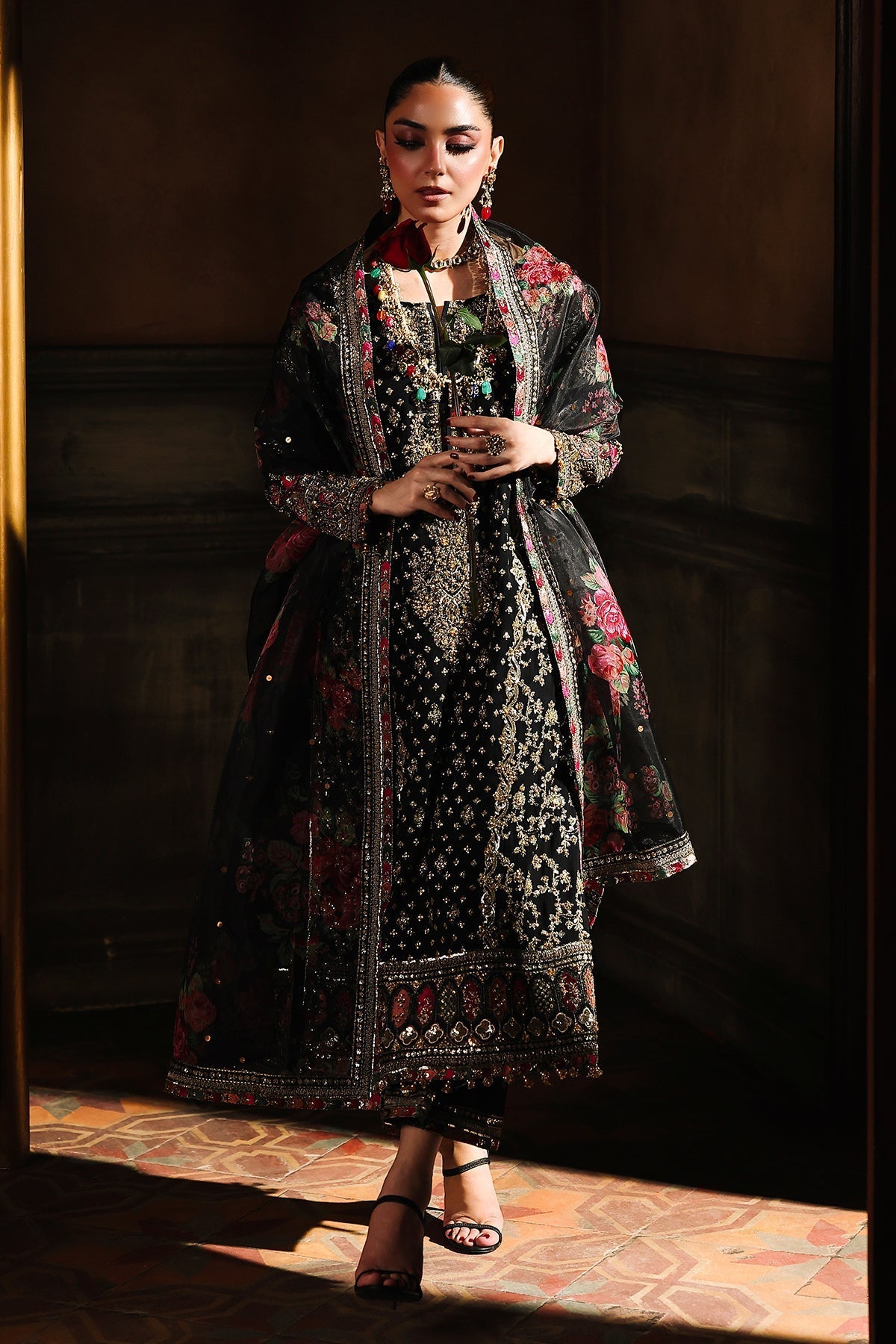 Charizma | Dastan e Jashan | DJW5 - 05 C - is Black dress from Charizma - Ladies Clothes - Maria Faisal