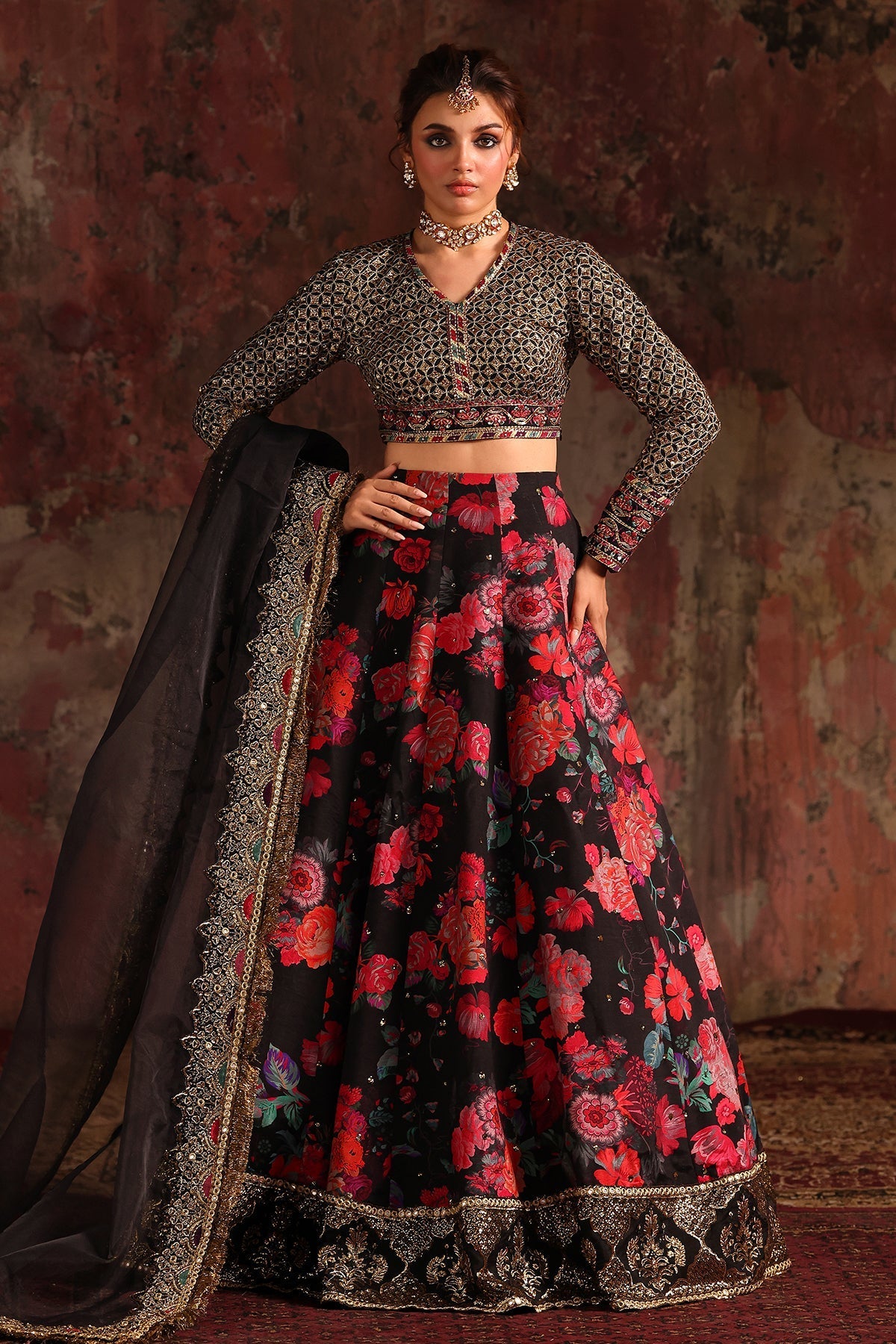 Charizma | Statement Formals | CMA - 5 - 05 - is Black dress from Charzima - Ladies Clothes - Maria Faisal