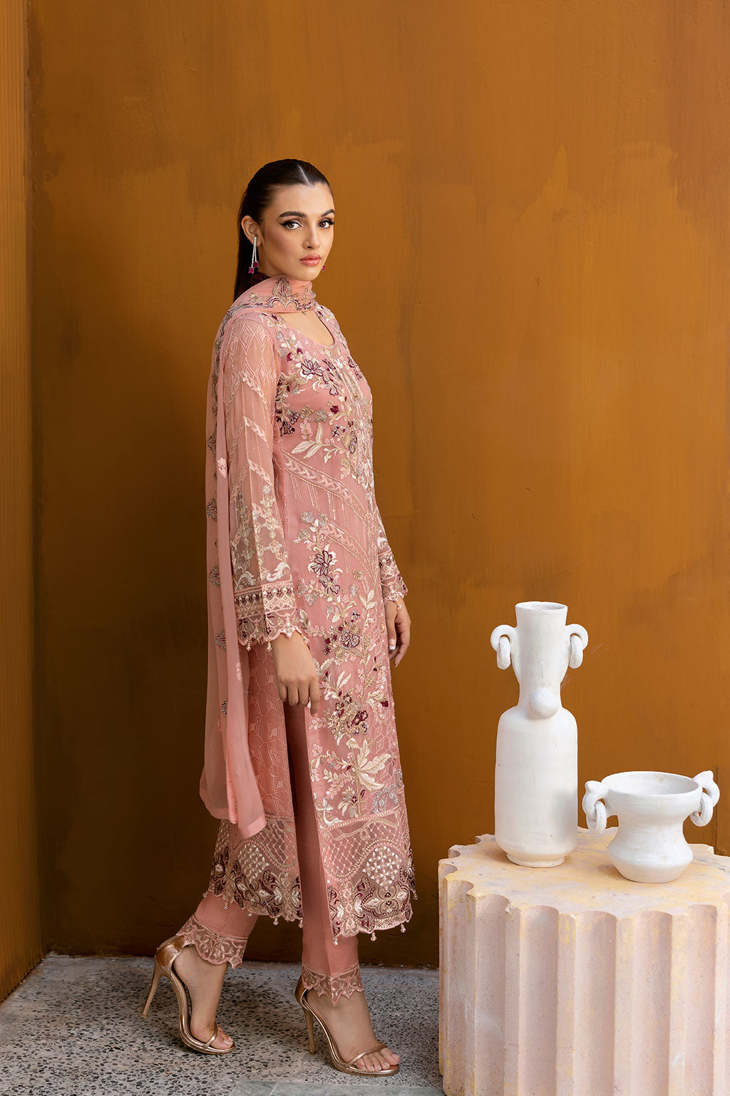 Ramsha | Chevron Chiffon Collection | A-1005 - Ladies Clothes 