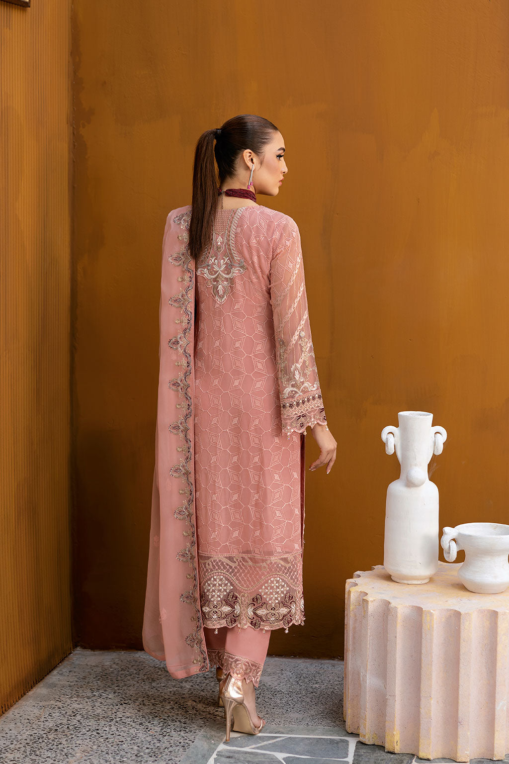 Ramsha | Chevron Chiffon Collection | A-1005 - Ladies Clothes 