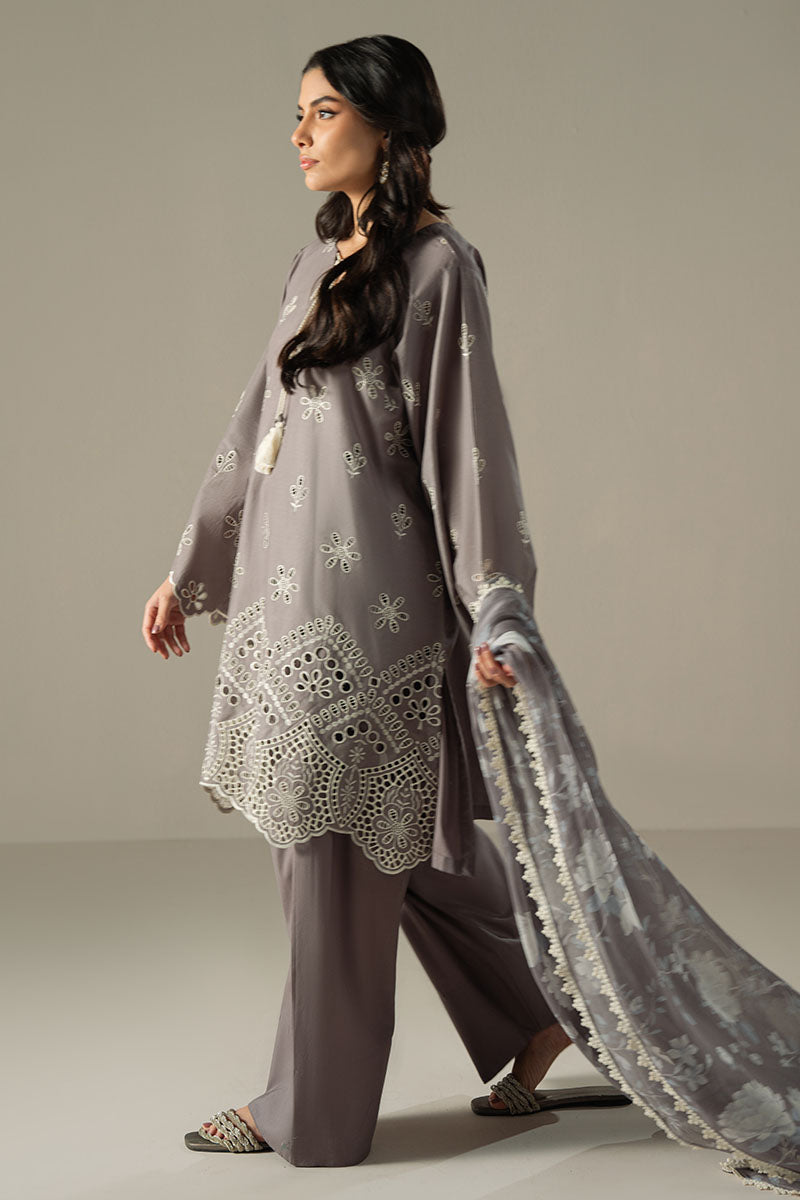Cross Stitch | Chikankari Lawn 25 | WHISPER ASH - Ladies Clothes 