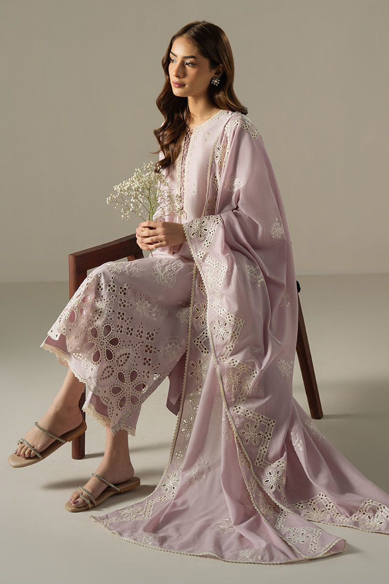 Cross Stitch | Chikankari Lawn 25 | LILAC BLOOM - Ladies Clothes 