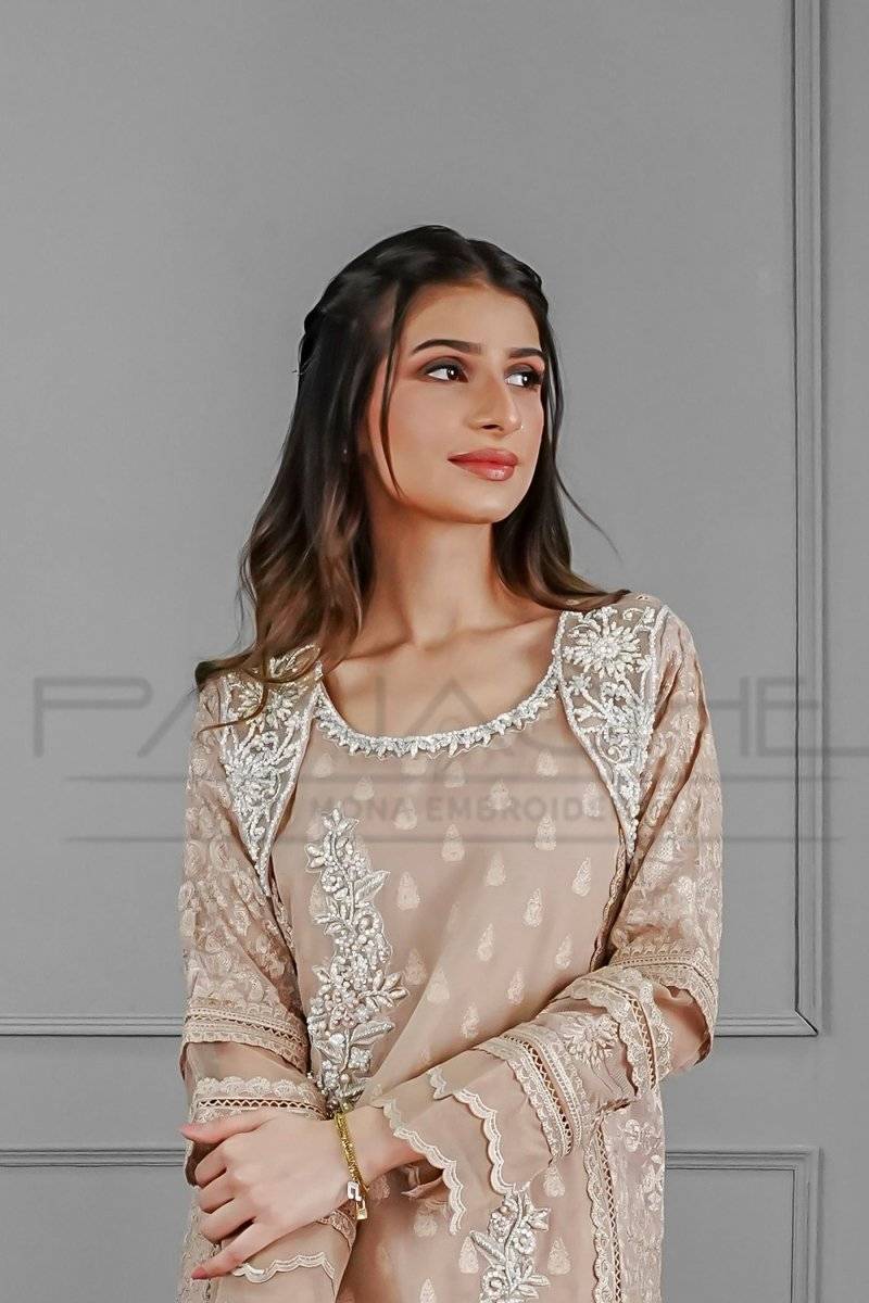 Panache | Pret | Classy Rosette Couture by Maria Faisal - Registered Vendor of : Panache By Mona - type : Ladies Clothes - 100% original wedding dresses