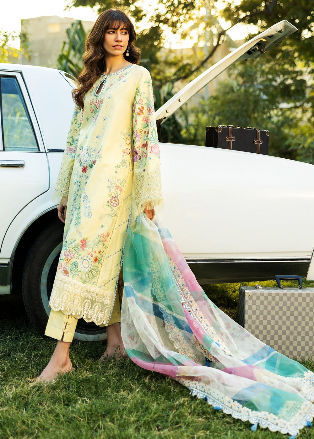 Sadaf Fawad Khan | Siraa Lawn 25 | MID SUMMER EVENING - B by Maria Faisal - Registered Vendor of : Sadaf Fawad Khan - type : Ladies Clothes - 100% original wedding dresses